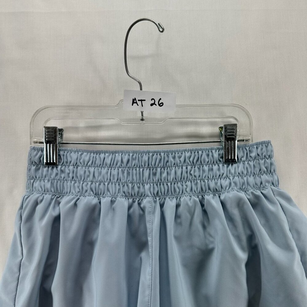 Nike Dri-Fit One Athletic Short Women XS Mid Rise Brief Lined Elastic Waist Blue - Picture 12 of 12